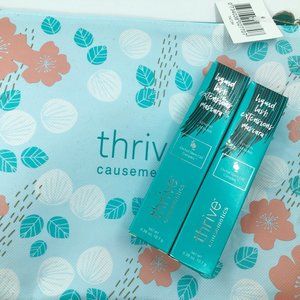 2pcs THRIVE Causemetics Liquid Lash Extensions Mascara Rich Black 0.38oz